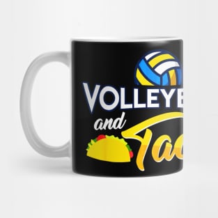 Volleyball and Taco Food Sport Mug